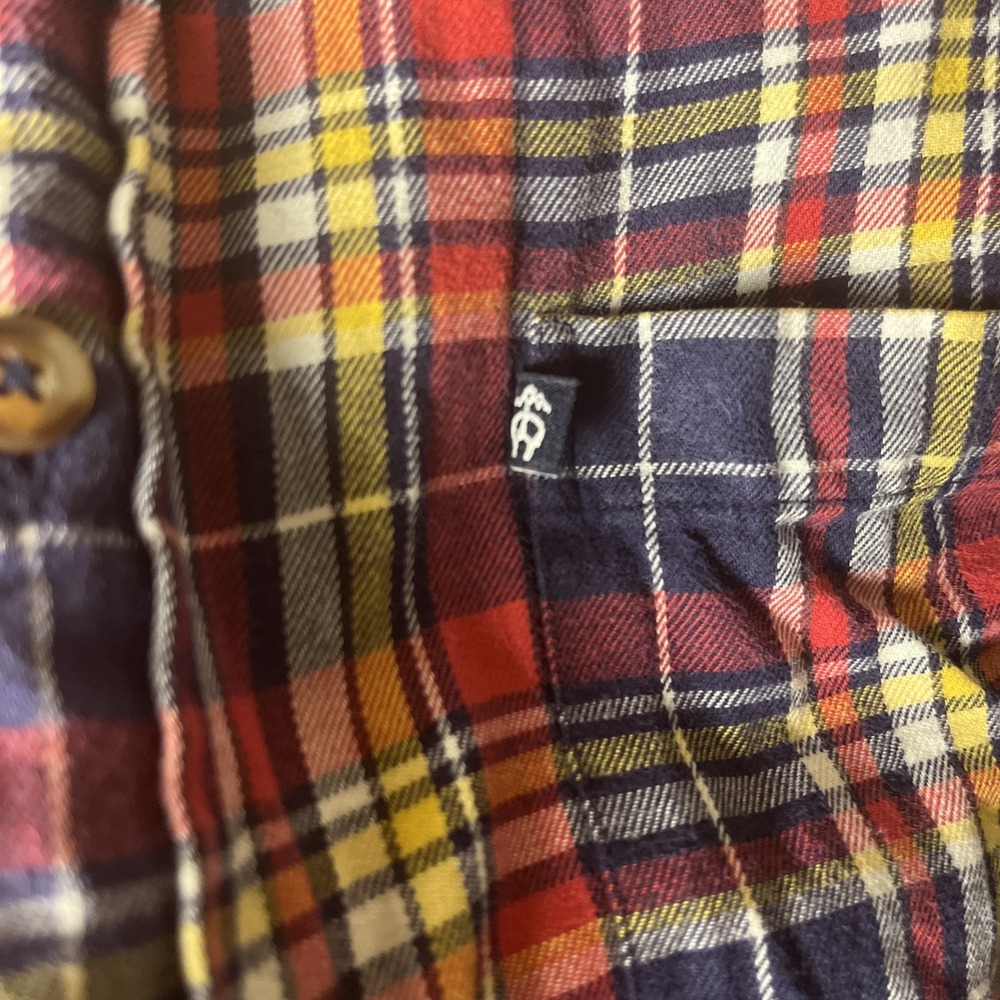 Brooks Brothers 346 Men's 100% Cotton Non-Iron Button Shirt Navy/red Plaid • 2XL - Picture 3 of 6
